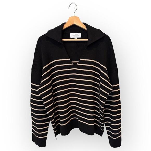 LA LIGNE Sailor Stripe Cotton Sweater Size XL - Picture 4 of 10